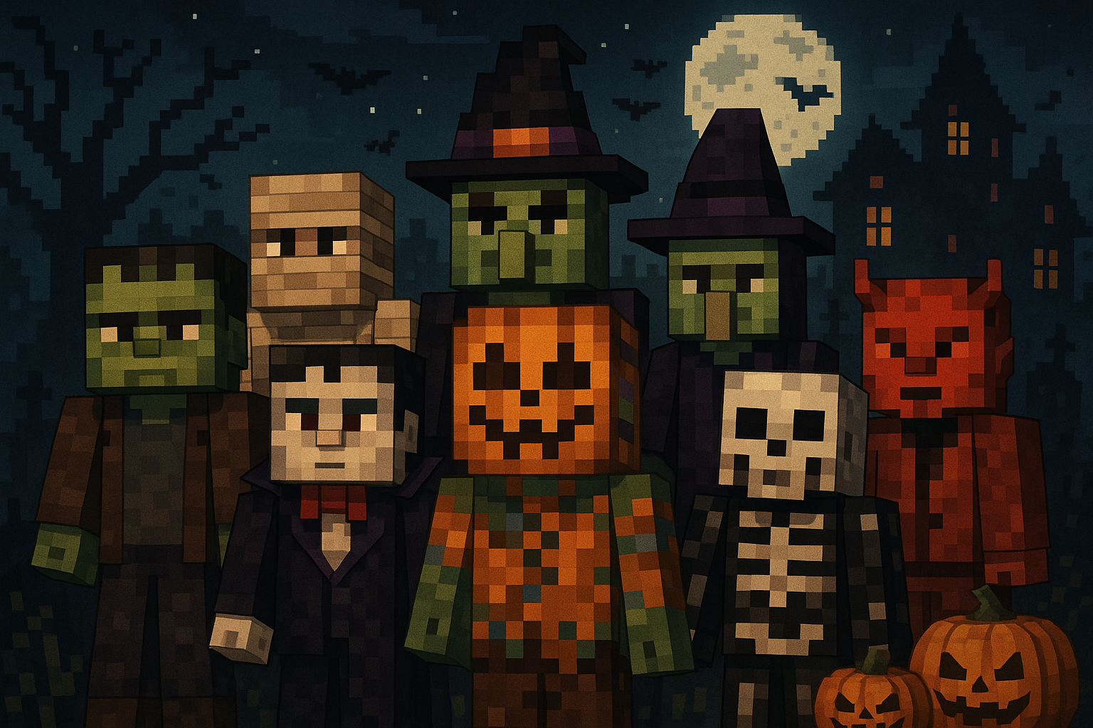 🎃 Spooky Style Awaits! The Ultimate Halloween Skins for Minecraft